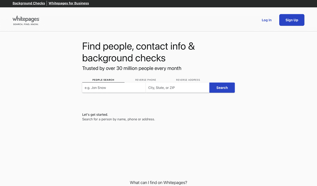 Whitepages